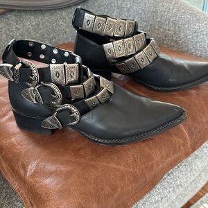 Jeffrey Campbell X Free People Western Buckle Boot